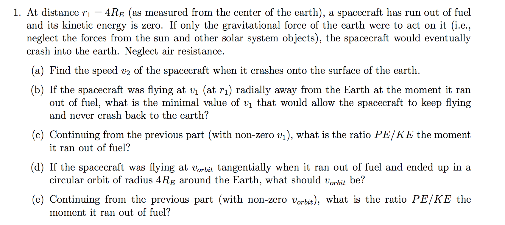 Constants: g = 9.8m/s2, G = 6.67 x 10-11 Nm-kg-2 ME | Chegg.com