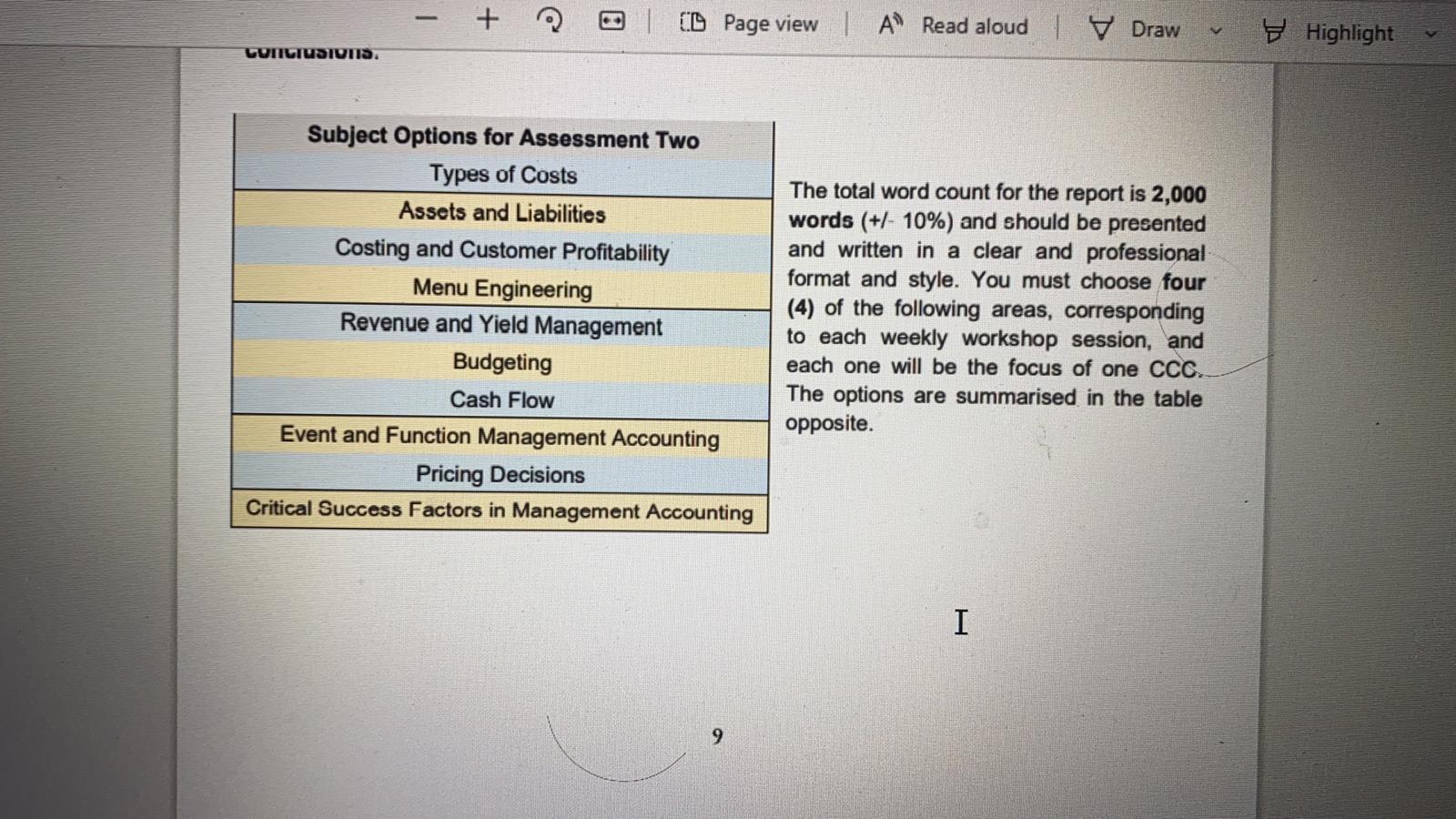 Solved Assessment 2- Report How can management accounting | Chegg.com
