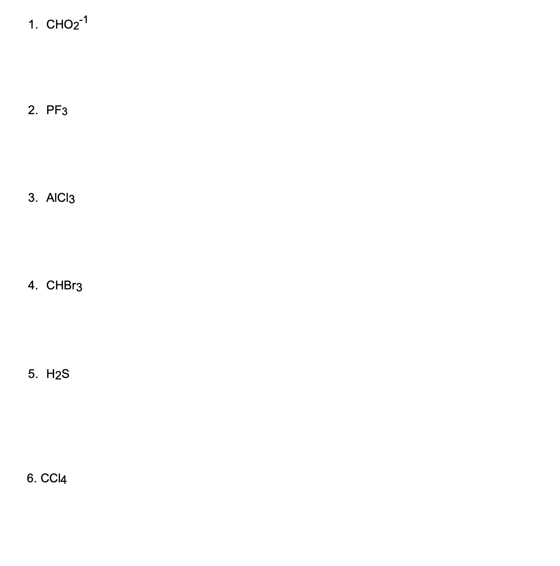 Solved Draw the molecular shape for each molecule: When | Chegg.com
