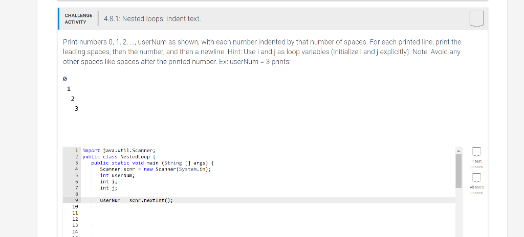 Solved CHALLENGE 4.8.2: Nested loops: Print seats ACTIVITY | Chegg.com