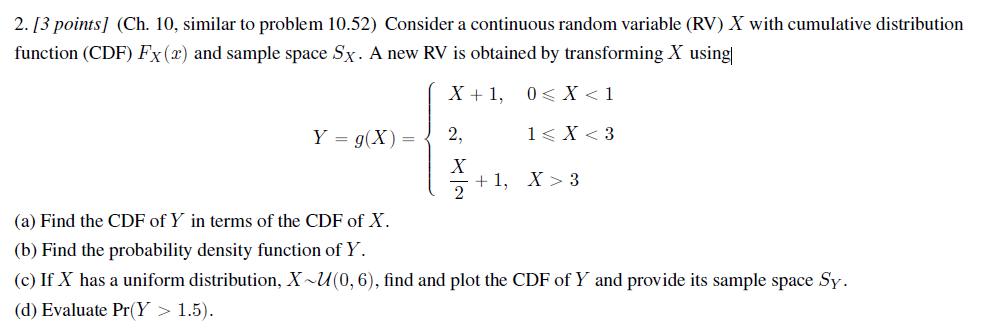 cdf for uniform distribution