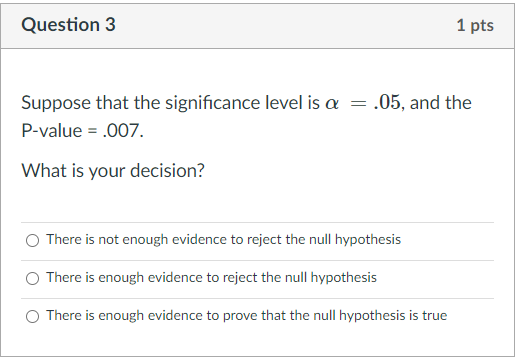 Solved Suppose that the significance level is α=.05α=.05, | Chegg.com