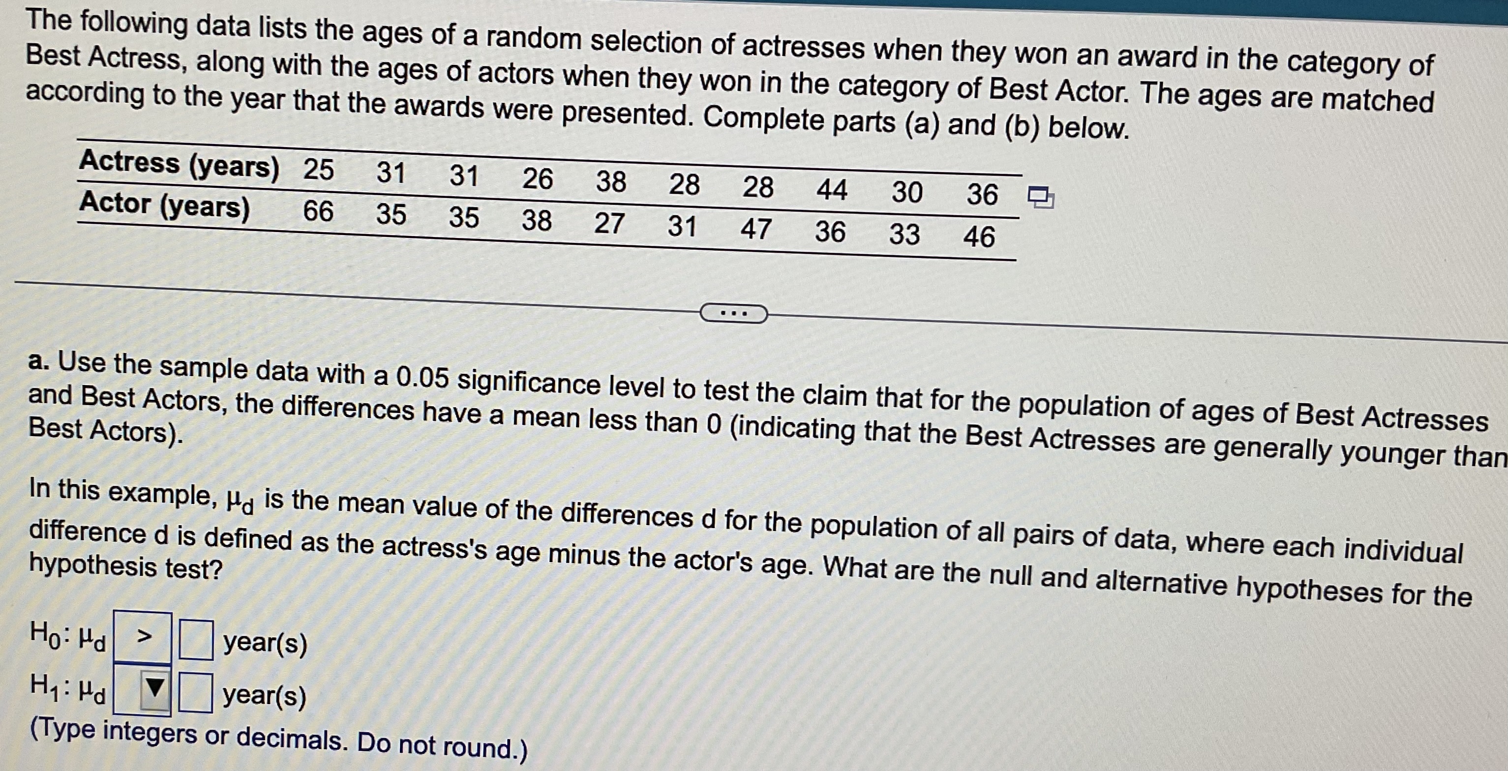 Solved The following data lists the ages of a random | Chegg.com