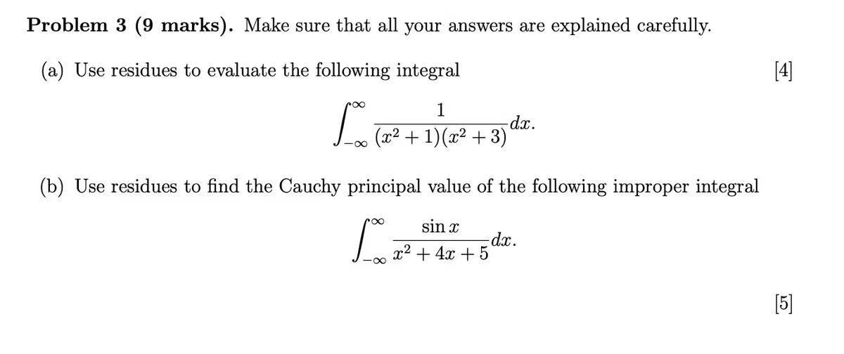 Solved Problem 3 (9 Marks). Make Sure That All Your Answers | Chegg.com