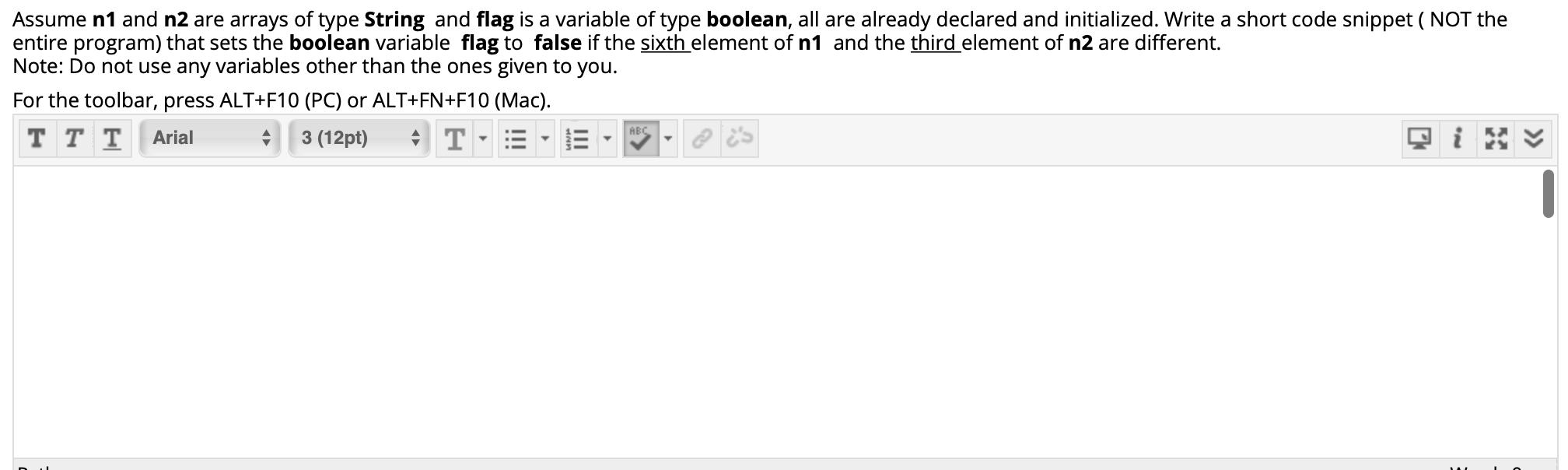 Solved Consider the following method declaration: 1 public | Chegg.com