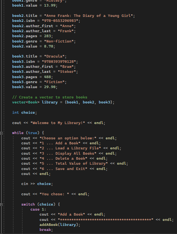 Solved 7.11.1: Project: AddABook()In this lab, you will | Chegg.com