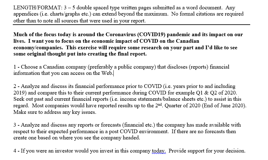 Solved Length Format 3 5 Double Spaced Type Written Pa Chegg Com