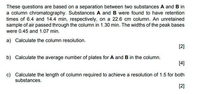 Solved These questions are based on a separation between two | Chegg.com