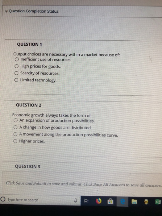 solved question completion status o decrease output... Solved Question Completion Status: QUESTION1 Output choices | Chegg.com