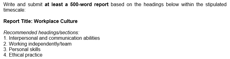 Solved Write and submit at least a 500-word report based on | Chegg.com