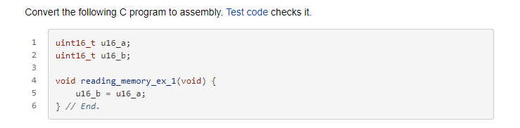 Solved Convert the following C program to assembly. Test | Chegg.com