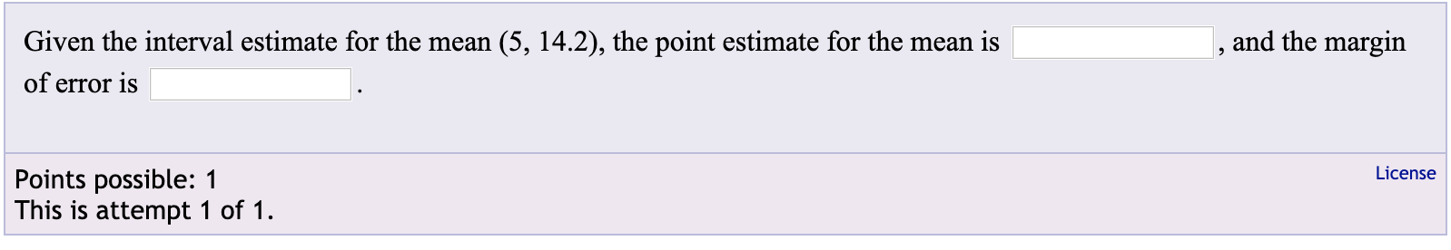 Solved , and the margin Given the interval estimate for the | Chegg.com
