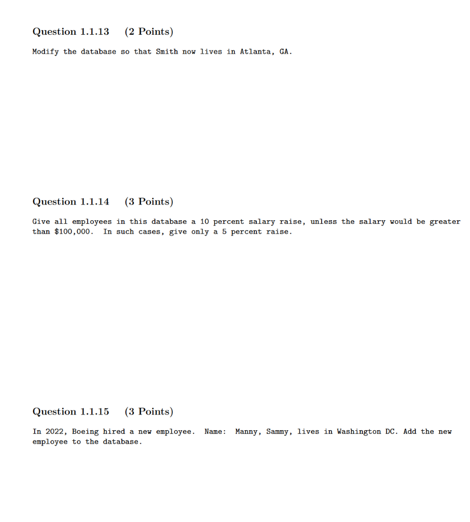 Solved Consider the following Employer database schema and | Chegg.com
