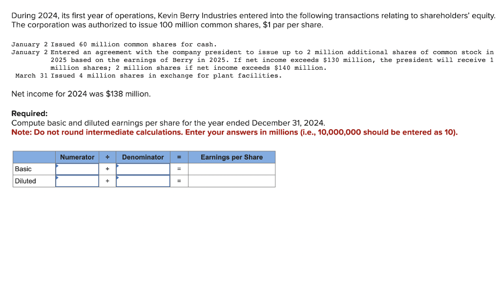 Solved During 2024, Its First Year Of Operations, Kevin | Chegg.com