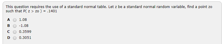Solved This question requires the use of a standard normal | Chegg.com