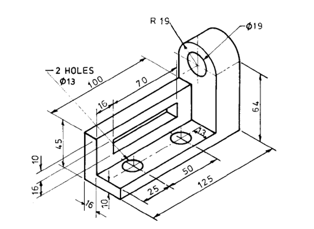 Solved R 19 -019 2 HOLES 013 100 101 216 for T 25 - 50 125 | Chegg.com