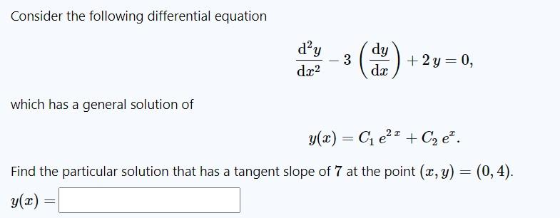 Solved Consider the following differential equation dạy 3 dy | Chegg.com