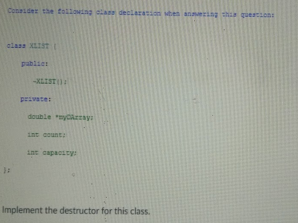 Solved Consider the following class declaration when | Chegg.com