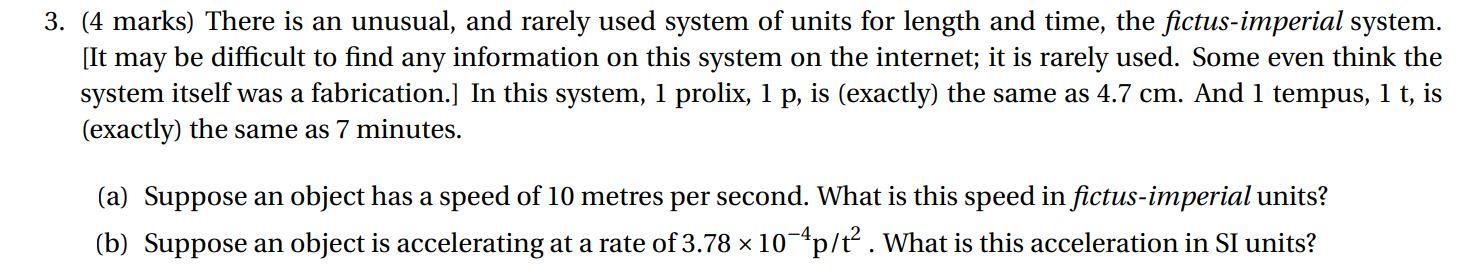 Solved ) There is an unusual, and rarely used system of | Chegg.com