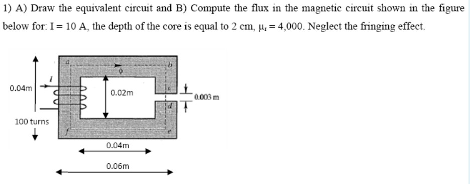 Solved 1 A Draw The Equivalent Circuit And B Compute The 0770