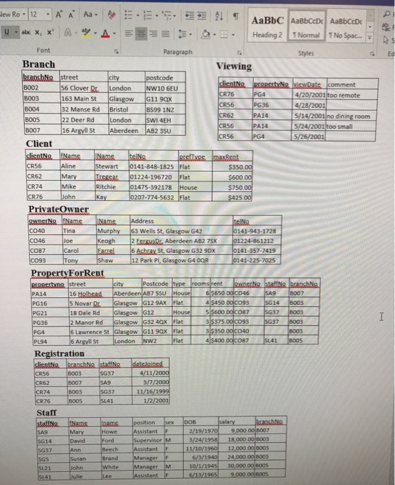 Solved Write the SQL commands for the following queries and | Chegg.com