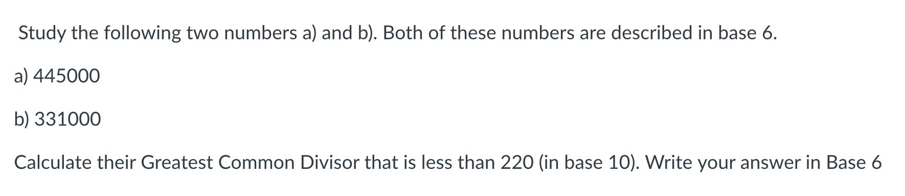 Solved Study the following two numbers a) and b). Both of | Chegg.com