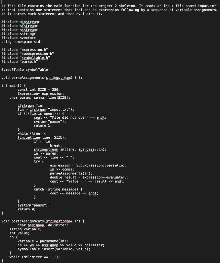 Solved The second project involves completing and extending | Chegg.com