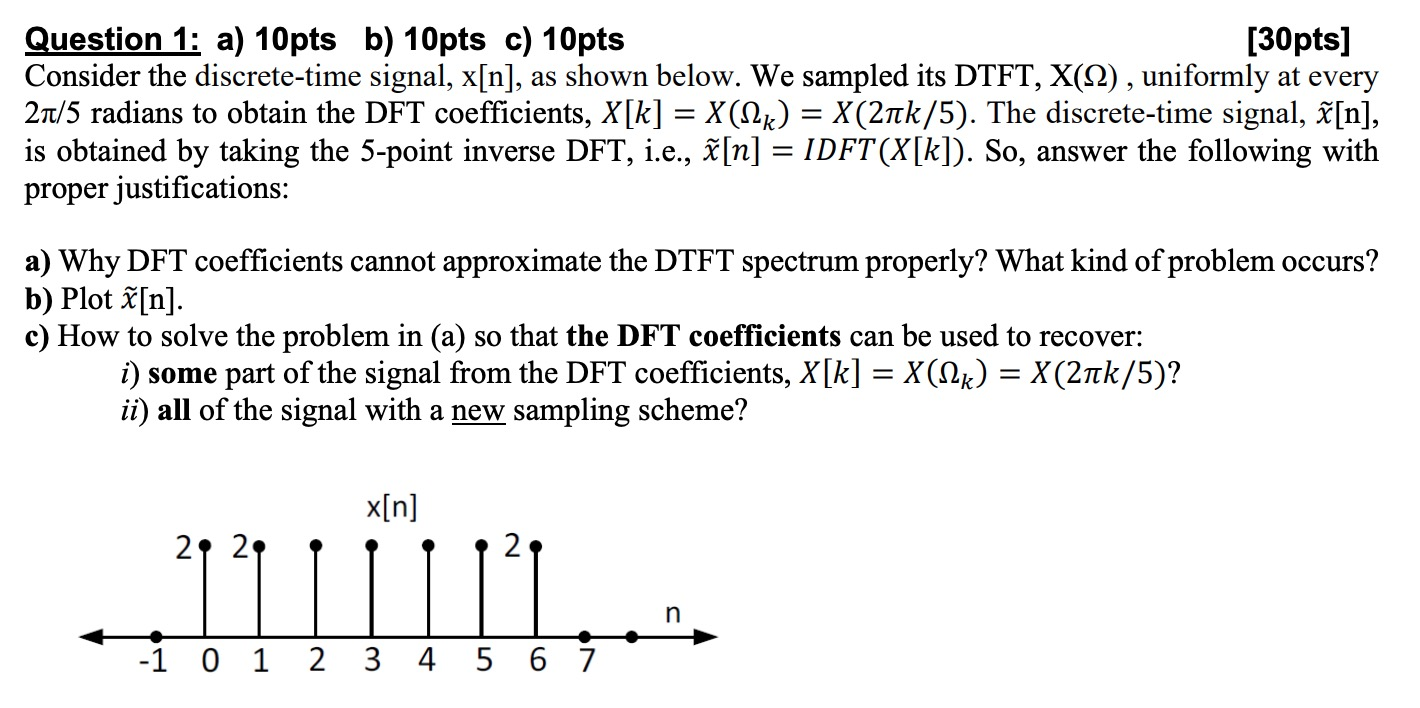 Solved Question 1: a) 10pts b) 10pts c) 10pts [30pts] | Chegg.com