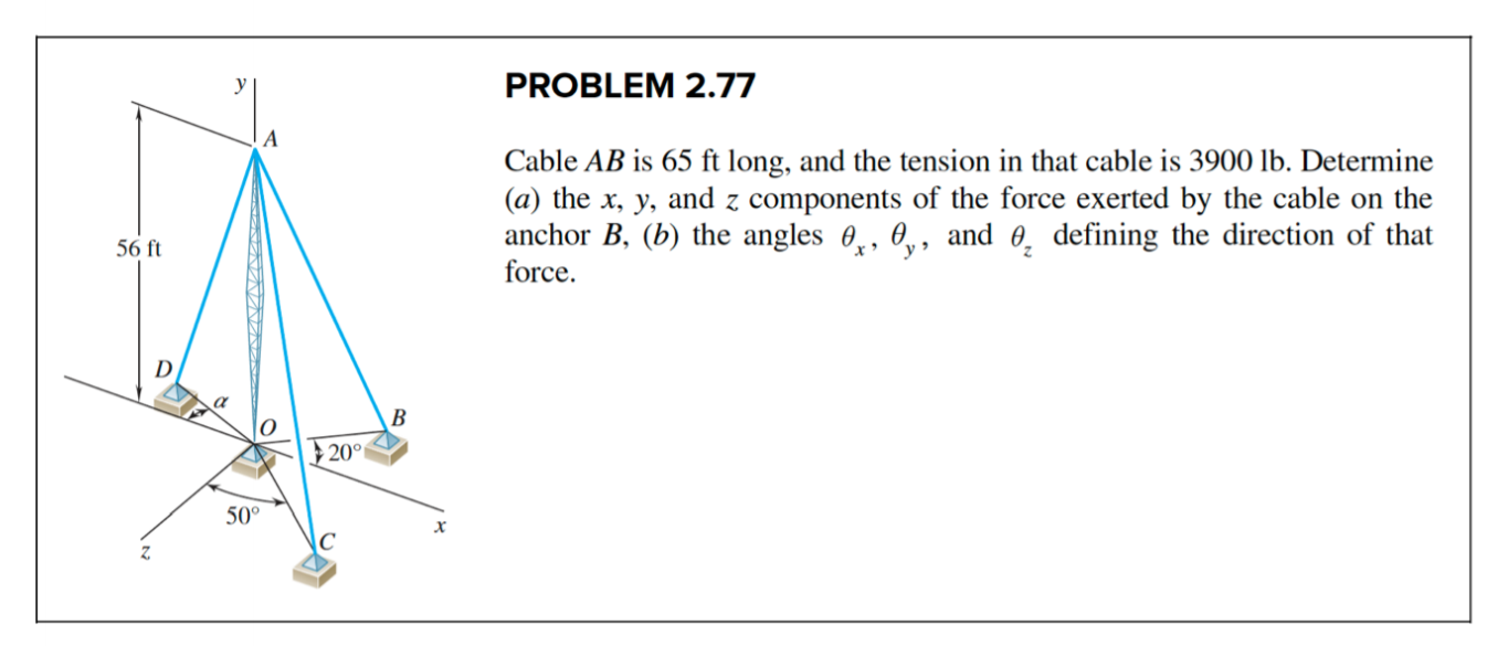 solved-problem-2-77-a-cable-ab-is-65-ft-long-and-the-chegg