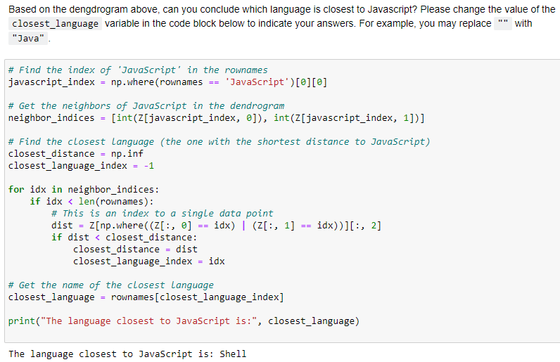 Solved from scipy.cluster import hierarchy from | Chegg.com