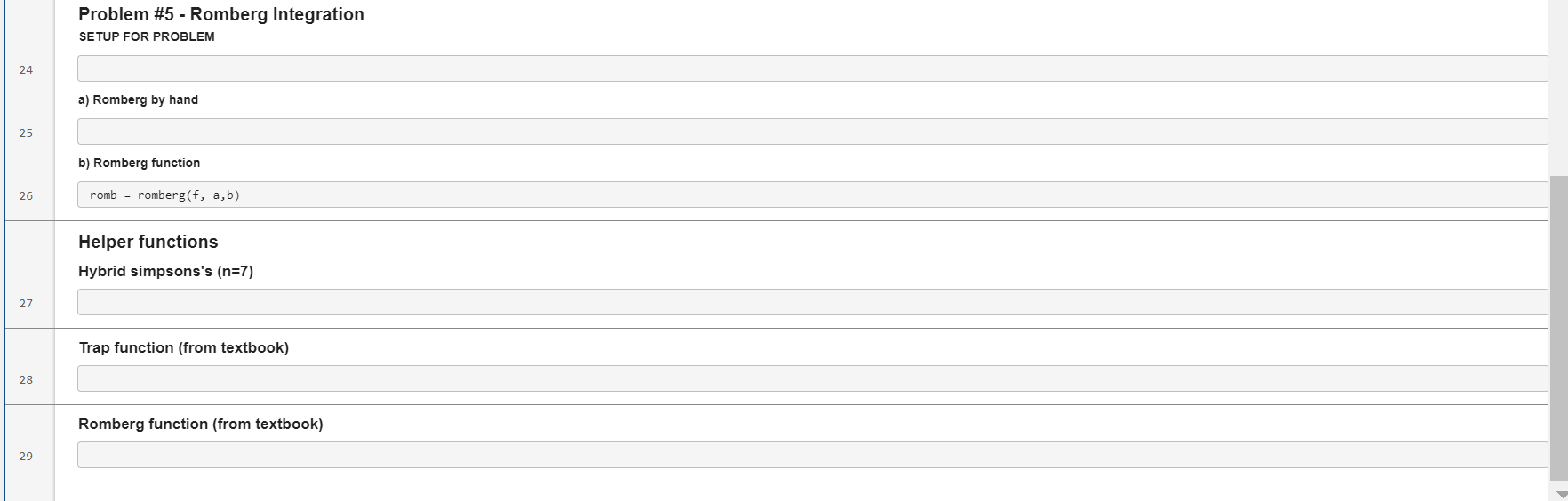 Solved 5) Romberg Integration Consider the integral given in | Chegg.com