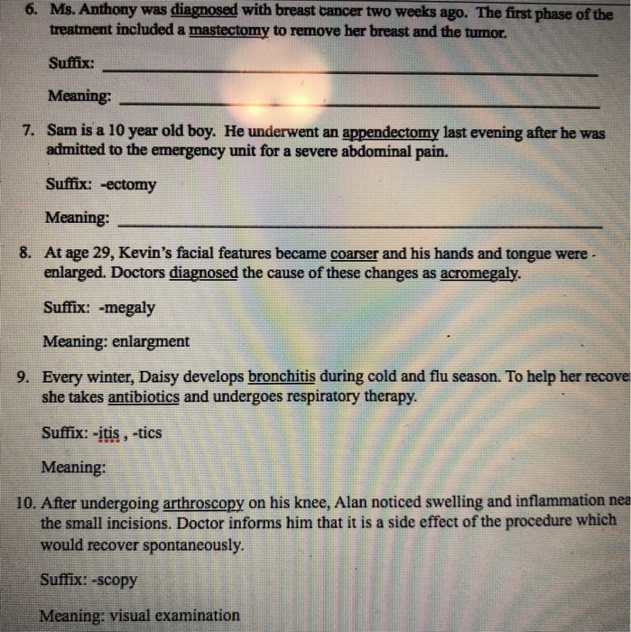 Solved |Medical Terminology Qułz 2 -Study Gulde Identify a | Chegg.com