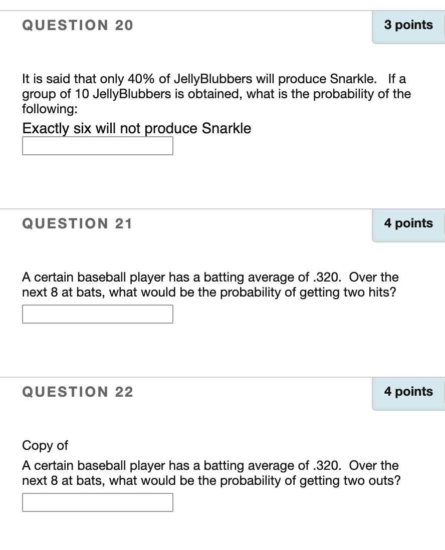 Solved QUESTION 20 3 points It is said that only 40% of | Chegg.com