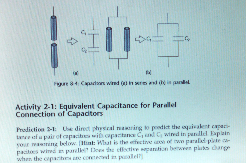 Solved INVESTIGATION 2 CAPACITORS IN SERIES AND PARALLEL