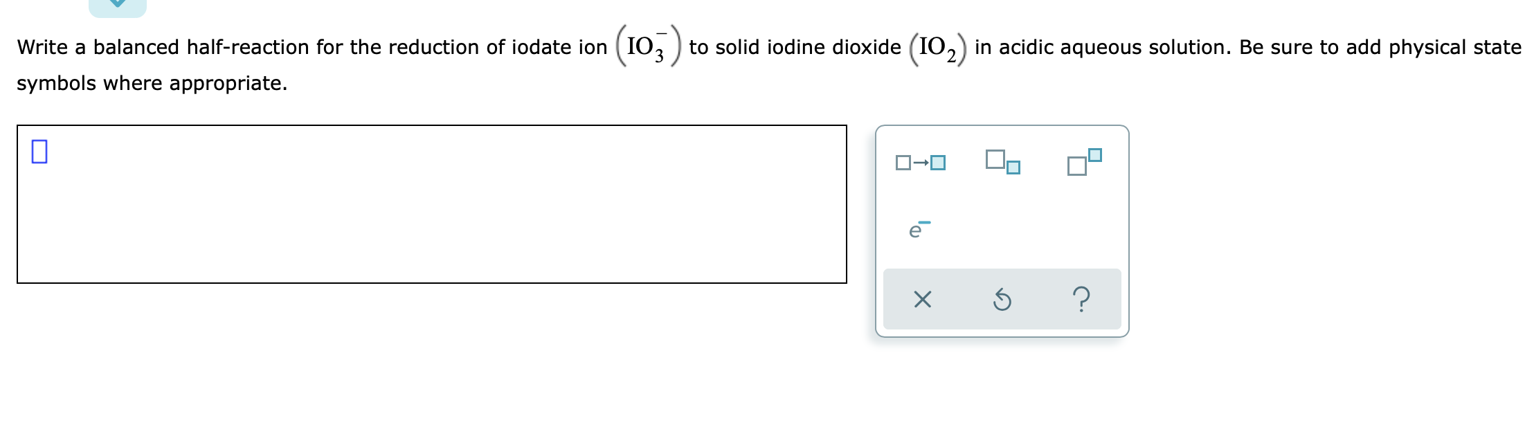 solved-write-a-balanced-half-reaction-describing-the-chegg