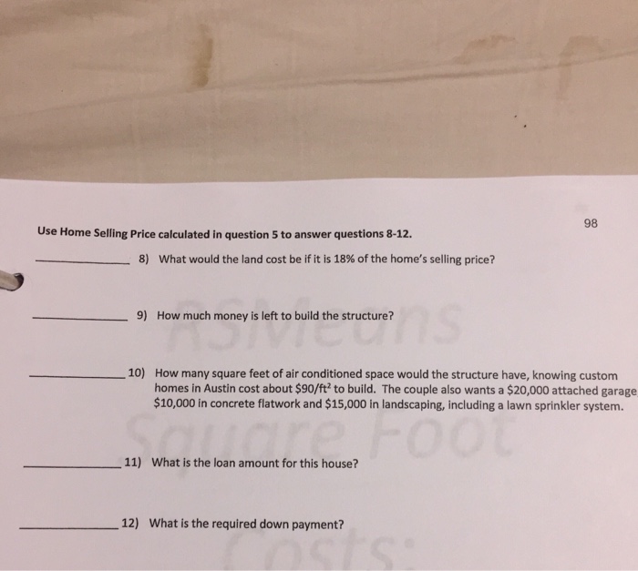 and determine the monthly mortgage amounts (PI only) | Chegg.com