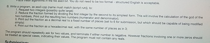 Solved Objectives: To write a C++ program to solve an | Chegg.com