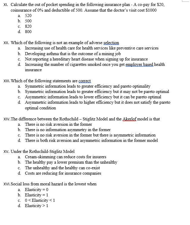 Solved 1 What Is Adverse Selection A All Else Being Chegg