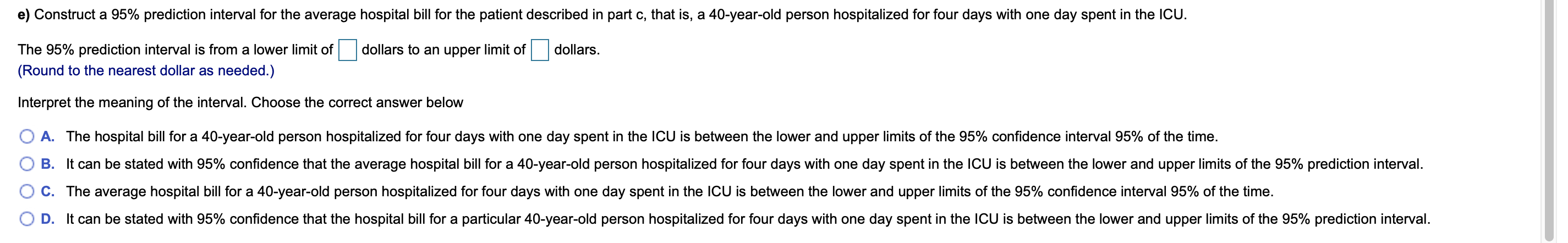 Solved A hospital would like to develop a regression model | Chegg.com