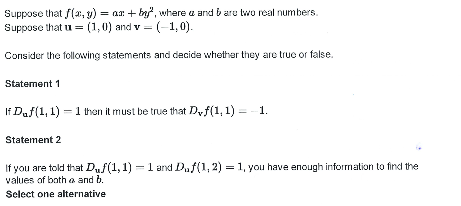 Solved Suppose That F X Y Ax By2 Where A And B Are Two