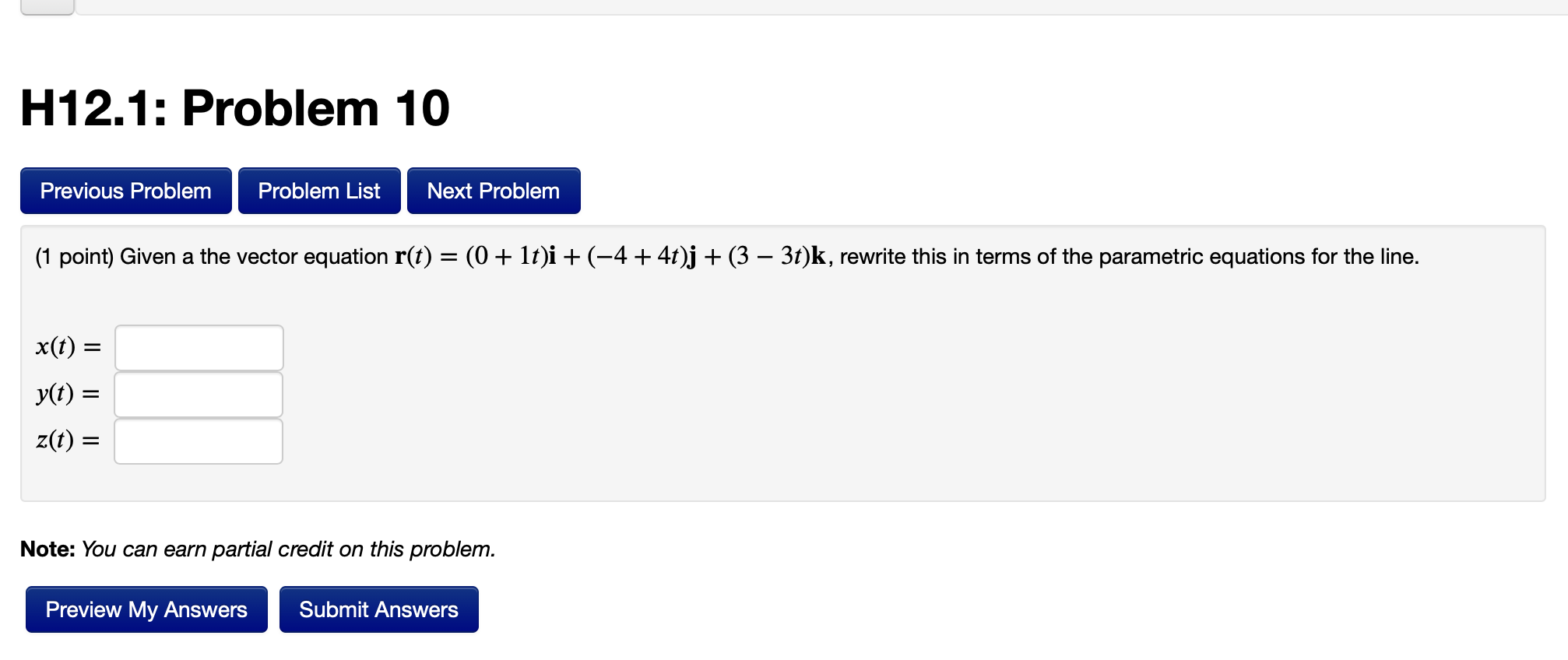 Solved H12.1: Problem 10 Previous Problem Problem List Next | Chegg.com