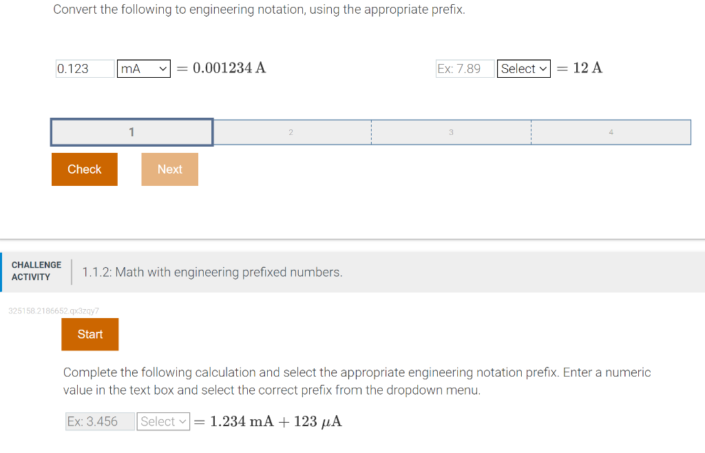 Solved Convert the following to engineering notation, using