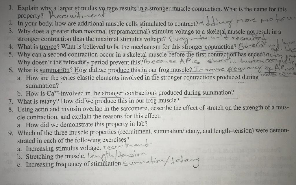 Solved 1. Explain why a larger stimulus valtage results in a | Chegg.com