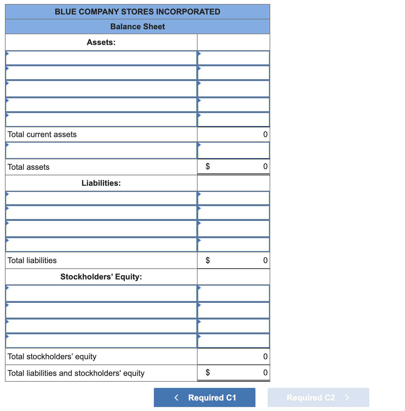 The transactions relating to the formation of Blue | Chegg.com