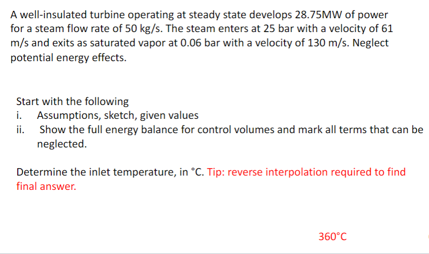 Solved A Well-insulated Turbine Operating At Steady State | Chegg.com