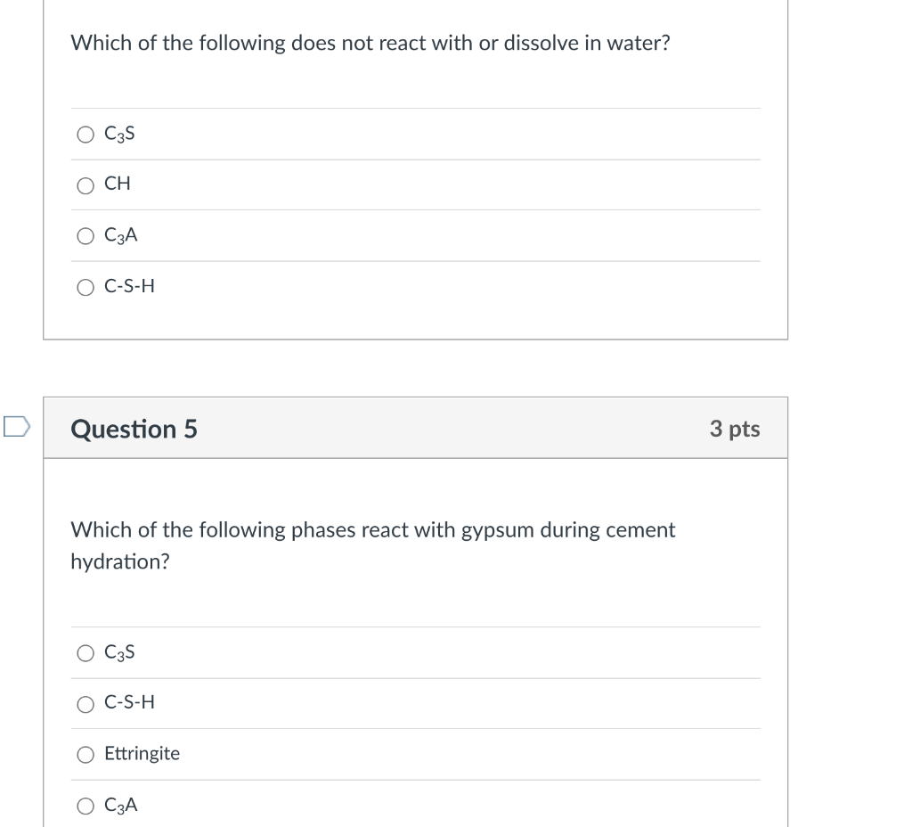 Solved Which of the following does not react with or | Chegg.com
