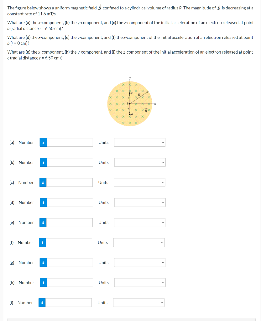 Solved The figure below shows a uniform magnetic field B | Chegg.com
