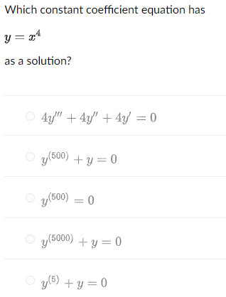 Solved Find the general solution to y" - y" y +y=0. Which | Chegg.com