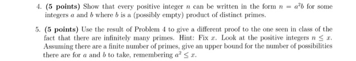 Solved Show that every positive integer n can be written in | Chegg.com