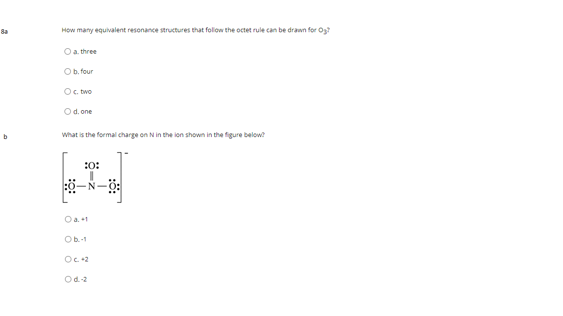 Solved 8а How Many Equivalent Resonance Structures That | Chegg.com